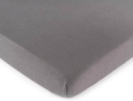SheetWorld Fitted Youth Bed Sheet 33 x 66, 100% Cotton Jersey Dark Grey, Made in USA