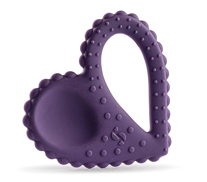 Special Supplies Teether Heart Spoon Oral Motor Therapy Tools, Textured Stimulation and Sensory Input Treatment for Babies and Toddlers, BPA Free Silicone, Dual Use Spoon Plus Teether