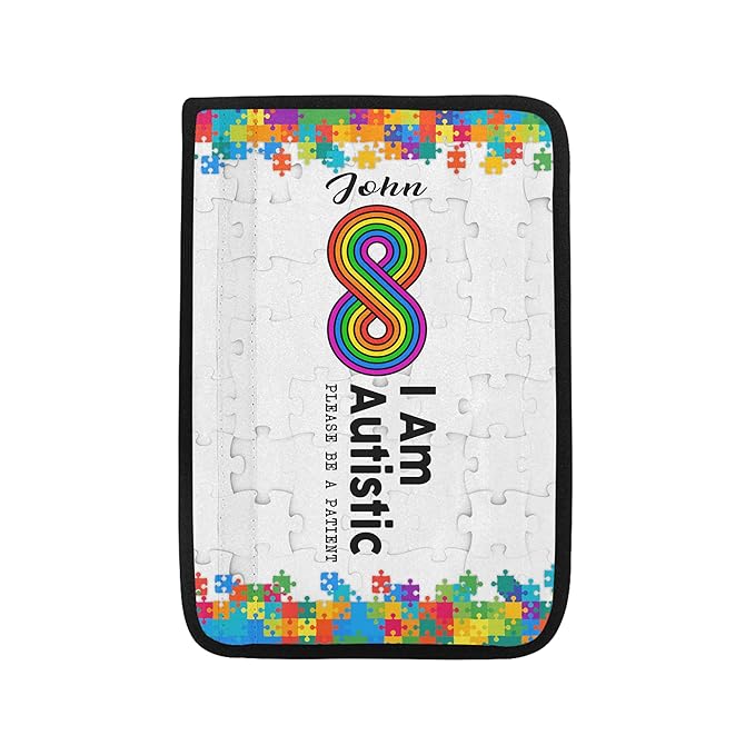 I Am Autistic Autism Awareness Seat Belt Covers Autistic Car Seat Belt Covers Medical Alert Personalized Name Special Needs Seatbelt Cover 7