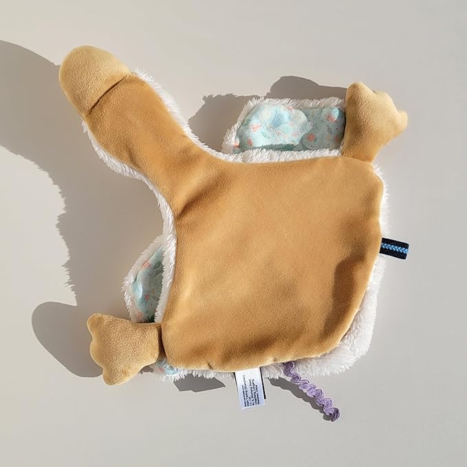 Helga The Goose, Pacifier Holder, Security Blanket Lovey, Infant Stuffed Toy, 9.8 Inches (Pack of 1) (Cannoli Cream)