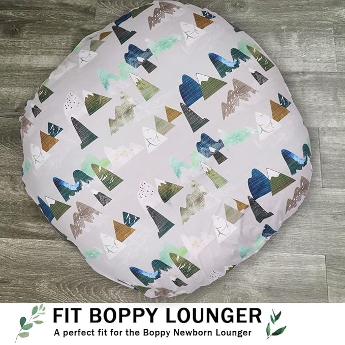 TANOFAR Mountains Newborn Lounger Pillow Cover, Lounger Cover for Boys Girls, Snugly Fit Infant Lounger for Baby, Infant Removable Slipcover, Breathable & Reusable (Lounger Pillow Not Included)
