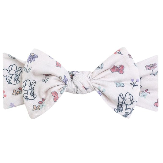 Copper Pearl Baby Stretchy Soft Knit Headband Bow Minnie Mouse's Bowquet