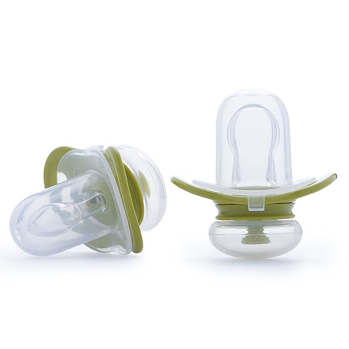 JOOVY 2 Piece Airnoogie Pacifier, Lime, Medium