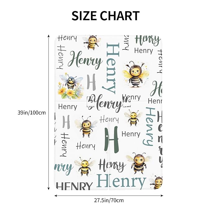 Personalized Baby Car Seat Cover Custom Name CarSeat Canopy Customized Bee Newborn Nursing Breastfeeding Cover Minky Baby Blanket Infant Car Seat Canopies for Baby Girls Boys