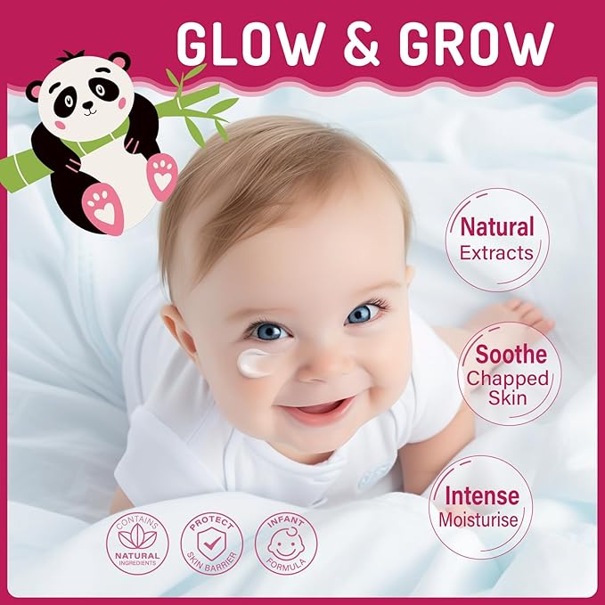 Kids Face Cream, Baby Soothing Moisturizing Cream, Nourishing & Hydrating, Gentle Formula with Shea Butter, Chamomile, Lightweight, Hypoallergenic, Baby Face Lotion, Safe for Newborns, 100ml/3.38oz