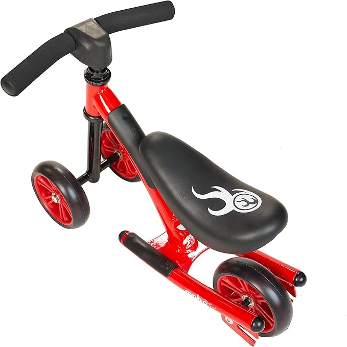 Mobo Cruiser Wobo Rocking Horse Ride On & Baby Balance Bike Red Fits inseams 12-20 inches