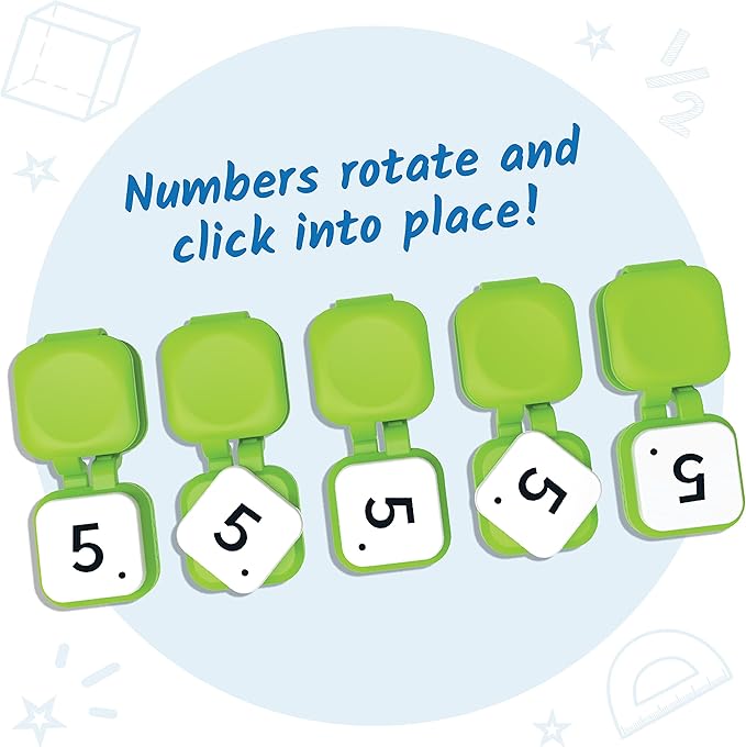 Hand2Mind Learn My Numbers Fine Motor Clips - Kids Clothespin Activities, Toddler Numbers & Counting, Preschool Learning Activities, Montessori Math