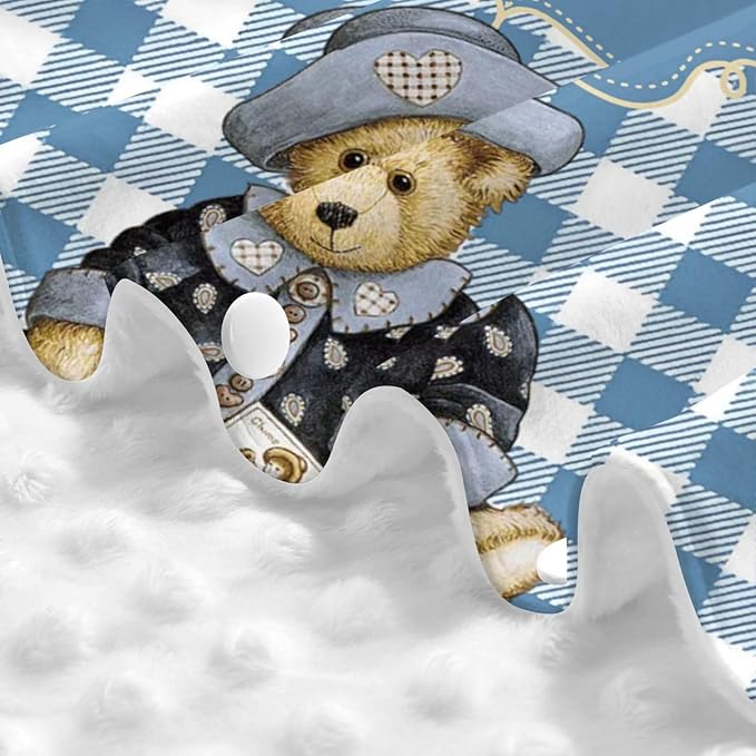 Cute Bear Custom Name Baby Car Seat Cover – Personalized Nursing Cover for Breastfeeding, Stroller Canopy, Privacy Infant Carseat Canopy, Soft Breathable Newborn Blanket for Boys