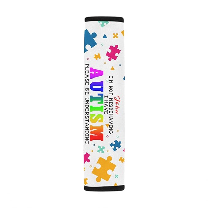 I Have Autism Awareness Seat Belt Covers Autistic Car Seat Belt Covers Medical Alert Seat Belt Cover Special Need Seatbelt Cover 4