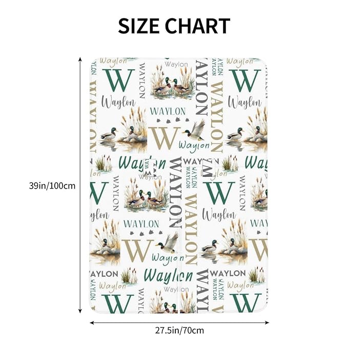 Personalized Mallard Baby Car Seat Cover for Boys, Custom Wild Duck Strollers Carseat Canopy with Name, Nursing Covers for Breastfeeding, Car Seat Canopies for Newborn Infant, New Mom Gifts