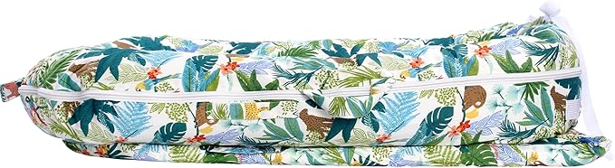 Newborn Lounger Cover for DockATot Deluxe | 100% Cotton Baby Lounger Extra Cover | Hypoallergenic Infant Baby Nest Replacement for Dock A Tot Docks Deluxe+ Lush Jungle Daytime