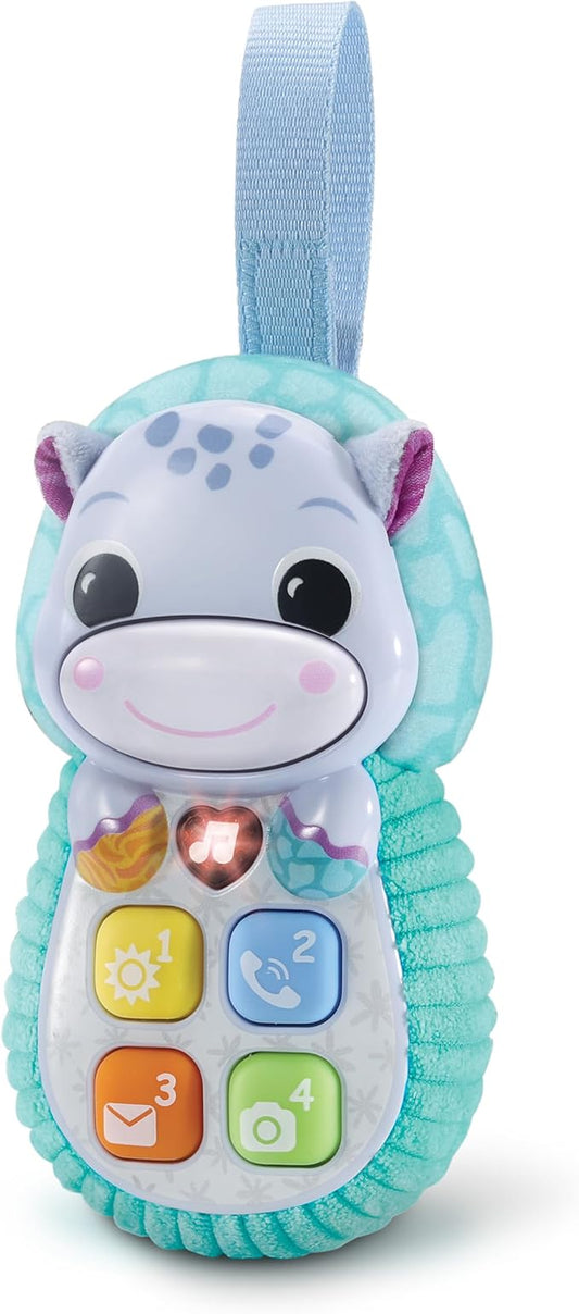 Vtech Baby Hippo Mobile Phone - Hippo Toy Phone with 5 Songs and 15 Melodies - for Children 6-36 Months, 80-566804