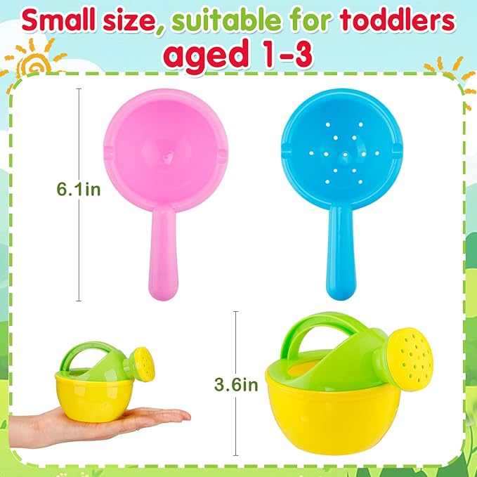 Bath Toys for Toddlers Age 1-3 - Baby Bath Tub Swimming Pool Water Table Toys, Easy to Clean, Mold Free Water Toys Fun Tactile Training Newborn Gifts, 3 Pack (Yellow)