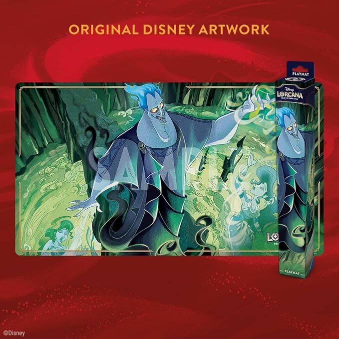 Ravensburger Disney Lorcana TCG Playmat Featuring Hades - Double Dealer | Protects Cards | Versatile Game, Desk, or Mouse Pad | Durable Non-Slip Surface | Suitable for Ages 8+