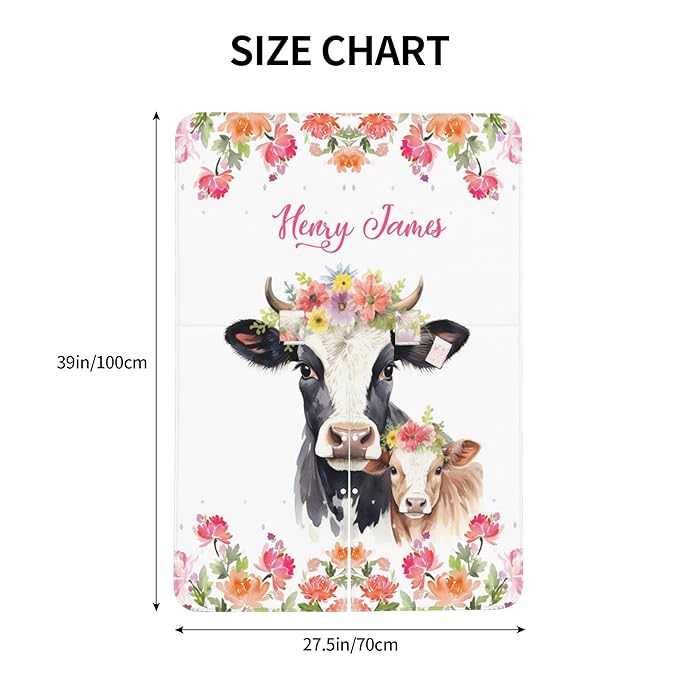 Personalized Baby Car Seat Canopy with Name Custom Minky Cow Car Seat Covers Nursing Cover for Breastfeeding Multi-Use Cover Infant Carrier Carseat Winter Cover for Newborn Girls Boys