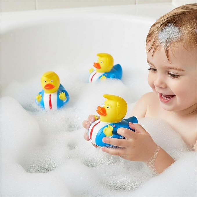 Trump Rubber Duck Baby Bath Toys Ducks Rubber Ducks Funny Toy for Kids Gift Bath Duck Car Decoration Trump Gifts