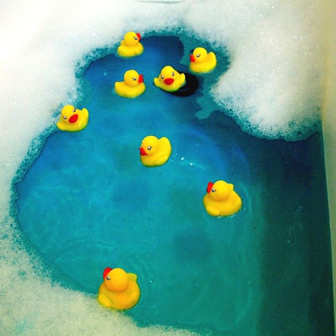 Novelty Place Rubber Duck Baby Bath Toy Set – 24PCS Cute Floating Ducky Toys for Kids, Toddlers & Babies, Fun Water Playtime Accessories for Bath, Pool & Party Decorations