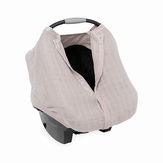 Little Unicorn Baby Car Seat Canopy | Soft & Breathable Muslin Fabric | Magnetic Closure Cover & Universal Fit | for Protection & Privacy | Nursing Cover (Porpoise)