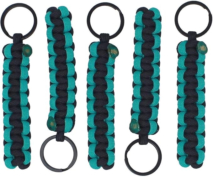 BubbasGarageTv - Large Heavy Duty Paracord Zipper Pulls (Turquoise)