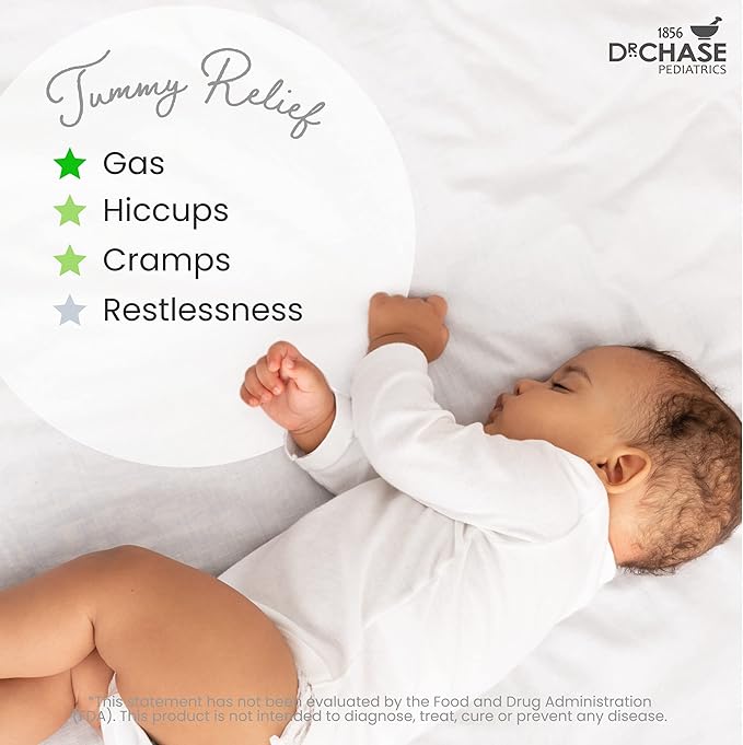 Dr. Chase Kolik Gripe Water for Babies, Alcohol Free Gripe Water for Infant Colic and Gas Relief, Safe and Soothing Colic Baby Relief - 5 Fl Oz (Pack of 2)