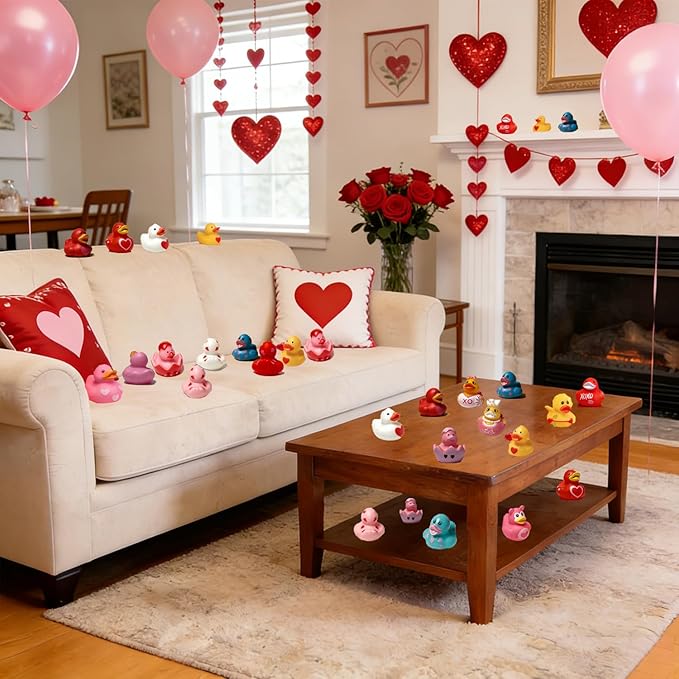 48PCS Rubber Ducks in Bulk Rubber Ducks for Jeeps Ducks Gift Exchange Baby Bath Toys Party Favors