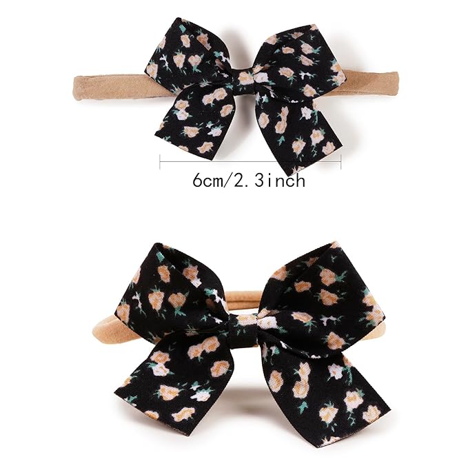 New Model Baby Girl Nylon Headbands Nylon Flower Elastic Hairbands 3pcs Hair Accessories Gift for Newborn Infant Toddlers (BF-XKFD002)