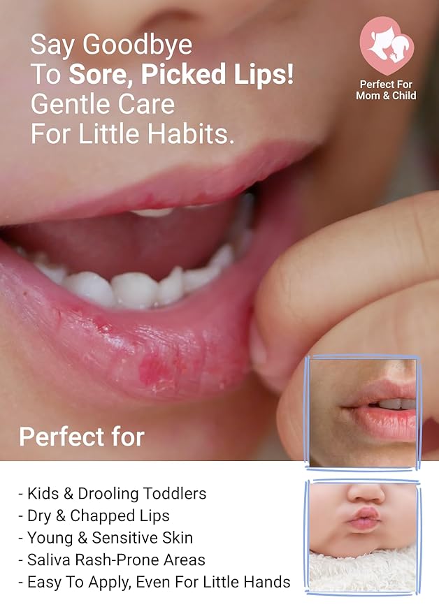 JUNGSAEMMOOL KIDS Mild Lip Balm | Organic Lip Moisturizer for Baby, Toddler & Children | Non-Toxic & Safe Formula | Hydrating and Soothing