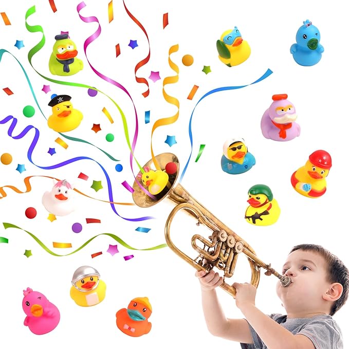Umbresen Rubber Ducks Bath Toy in Bulk, Assortment Jeep Ducks for Jeep Ducking, Pool Rubber Ducky Floater Bathtub Toys Party Favors Birthday Gifts (15)