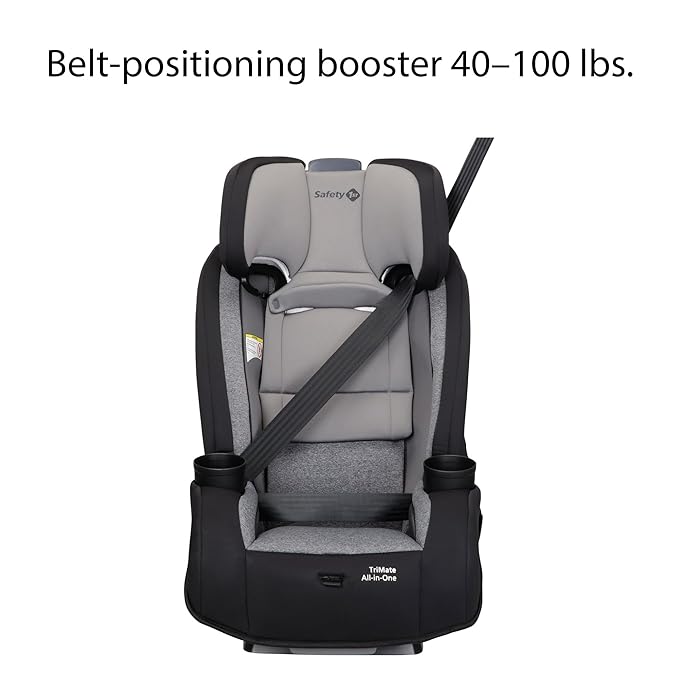 Safety 1st Convertible Car Seat, Convert from Rear to Forward Facing and Belt-Positioning Booster, High Street, From Birth to Age 10, TriMate