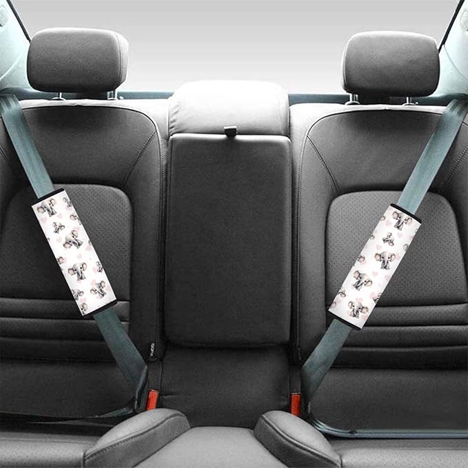 Car Seat Shoulder Strap Pads Seat Belt Pad Pink Seatbelt Covers Elephant Seat Belt Cover Pads Shoulder Pads for Straps Seat Belt Cushion for Kids Car Seat Pads for Straps Seatbelt Pad