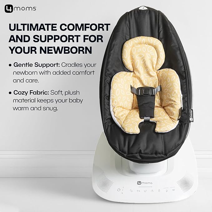 4moms RockaRoo and MamaRoo Infant Insert, Machine Washable, Cool Mesh Fabric, Reversible Design, Yellow