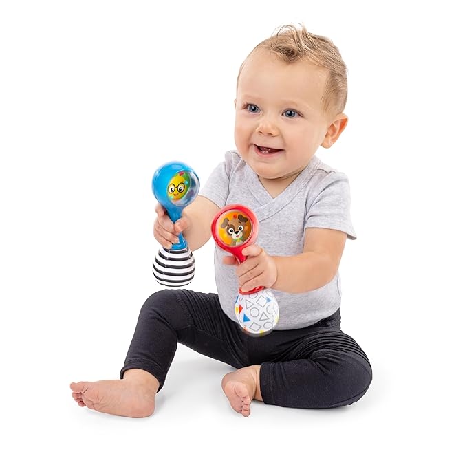 Baby Einstein Shake & Groove Toy Maracas Instrument Toy, for Ages 3+ Months and Up