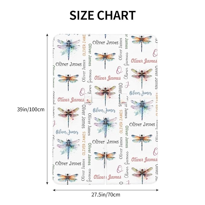 Personalized Baby Car Seat Canopy with Name Custom Minky Dragonfly Car Seat Covers Nursing Cover for Breastfeeding Multi-Use Cover Infant Carrier Carseat Winter Cover for Newborn Girls Boys