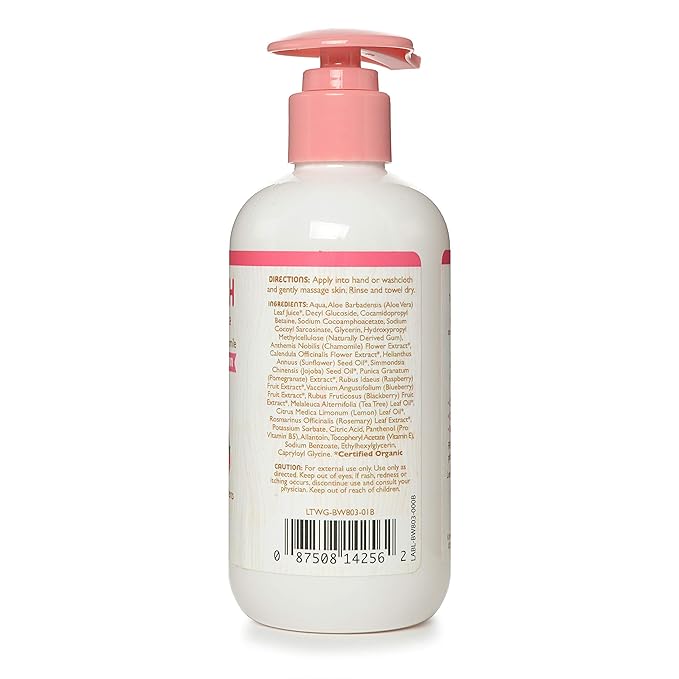 Little Twig Baby Wash, Natural Plant Derived Formula, Berry Pomegranate, 8.5 fl oz (Pack of 2)