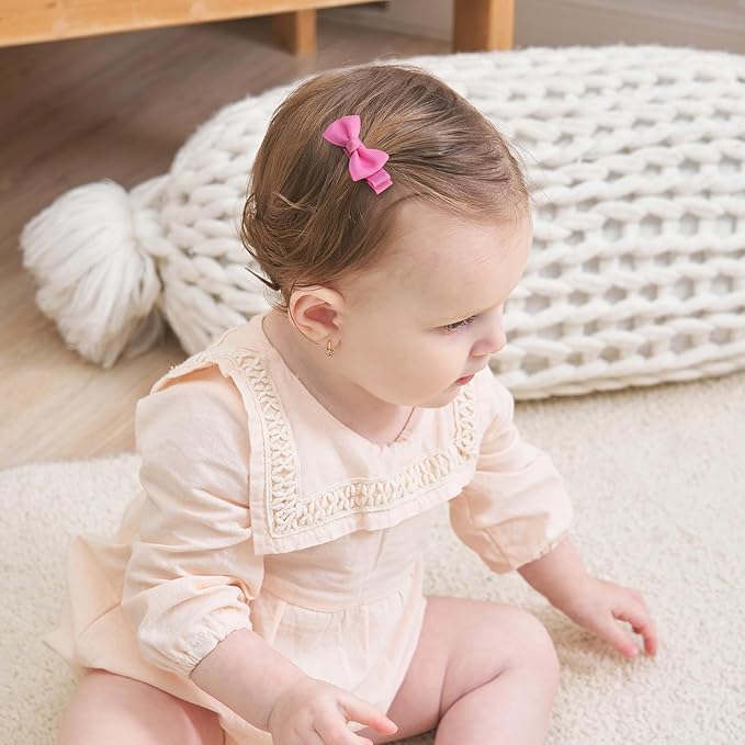 YHXX YLEN 60 PCS Hair Accessories - 2 Inch Fully Lined Non-Slip Bows for Babies, Toddlers and Newborns (30 Color Pairs)