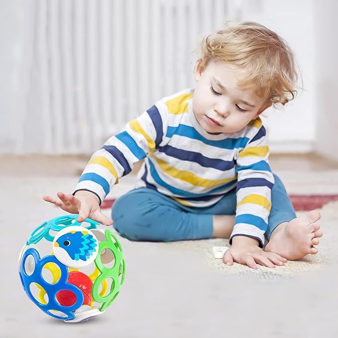 Rattle Ball Toy Baby Ball Toy 6-12 Months Baby, Sensory Ball for Newborn to Practice handshaking Skills