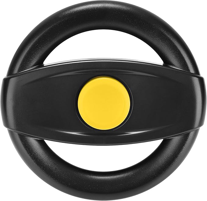 Accmor Stroller Steering Wheel Toy, Simulated Steering Wheel for Stroller Shopping Carts Cart Universal Detachable Pretend Driving Funny Toy Attachment