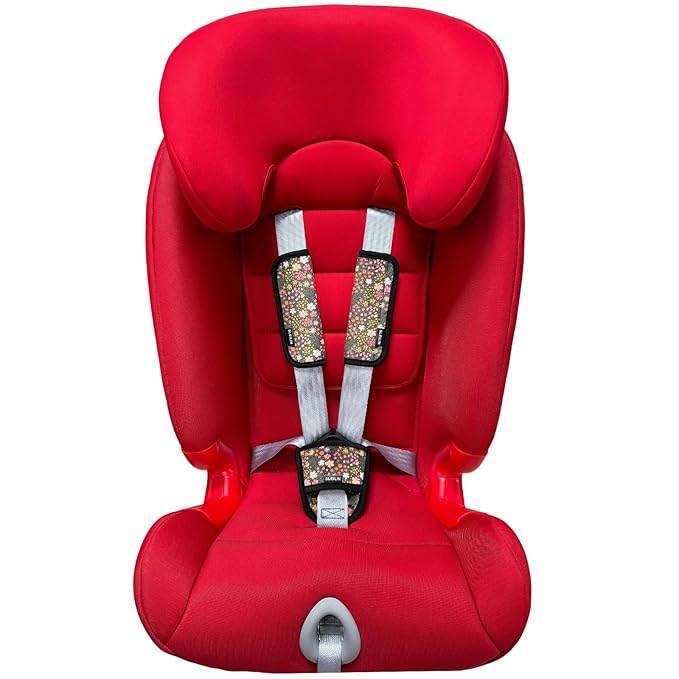 3 Pcs Car Seat Straps Shoulder Pads Suit for Kids : Ultra-Soft Child Car Seat Strap Covers, Kids Car Seat Strap Pads, Cute Plush Printed Seat Belt Covers, Hip Support, for Pushchair, Baby Stroller