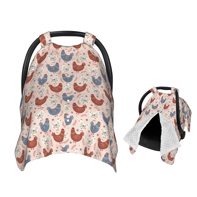 Halloween Cute Cartoon Bat Baby Car Seat Canopy and Nursing Cover for Breastfeeding Multi-Use Cover Lightweight Infant Stretchy Carrier Carseat Winter Cover for Newborn Girls Boys