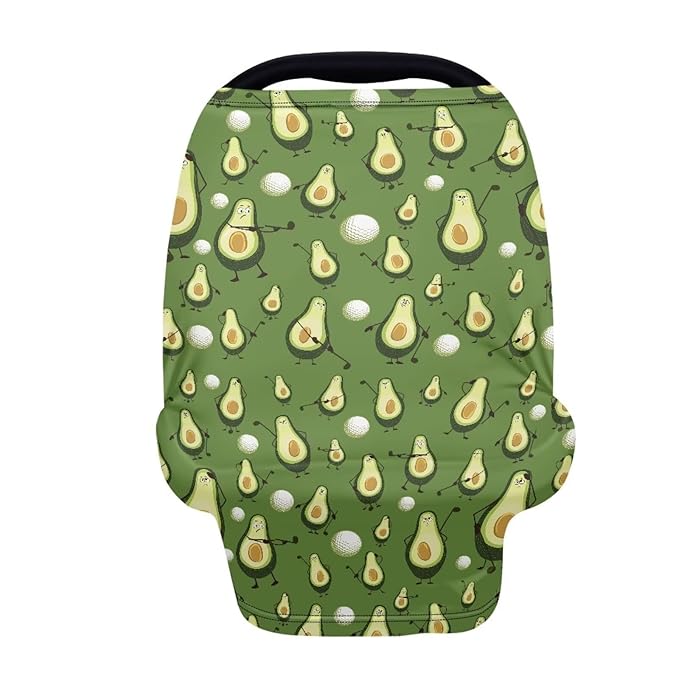 AFPANQZ Avocado Nursing Cover Breastfeeding Scarf Baby Car Seat Covers Infant Stroller Cover Carseat Canopy for Girls Boys Lightweight Breathable for Outdoor Walking Traveling