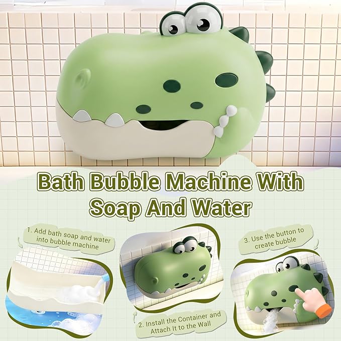 Baby Bath Toys Bubble Machine for Toddlers 1-3 Toddler Fountain Bathtub Pool Water Table Toys Shark Bath Toy 18 Months Months Baby Bath Toy for Girls