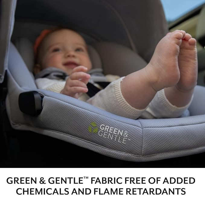Evenflo LiteMax NXT Rear-Facing Lightweight Preemie and Infant Car Seat 3-30lbs with SensorySoothe. Easy Install with Base (Quartz)