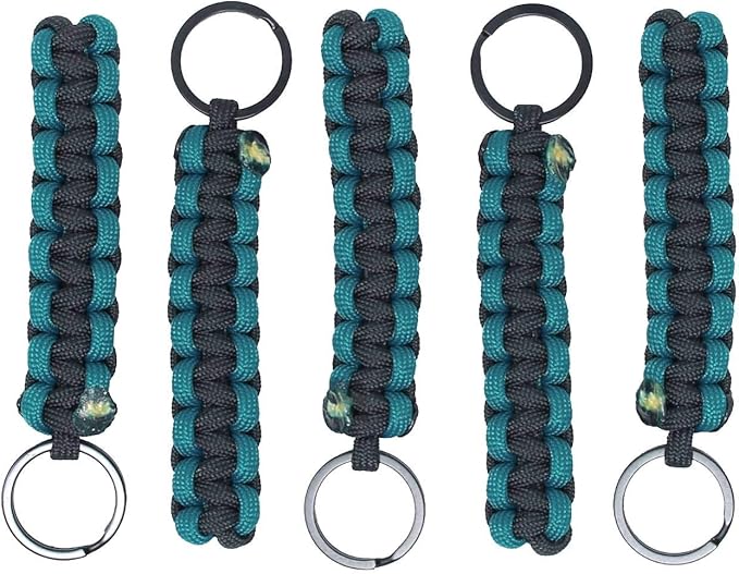BubbasGarageTv - Large Heavy Duty Paracord Zipper Pulls (Teal)