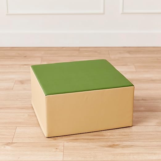 ECR4Kids SoftZone Pedestal Play Block Corner Climber, Beginner Playset, Earthtone