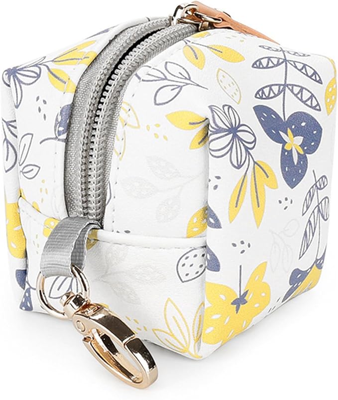 Waterproof Pacifier Case Key-Pod Holder PU Pacifier Holder Bag Pacifier Bag Pacifier Storage Container Holds 2 Pacifiers Pacifier Holder Case Waterproof Pacifier Case With Clip Pacifier Holder Bag