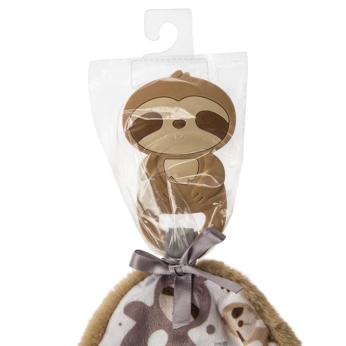 Mary Meyer Chewy Crew Soothing Baby Teether Lovey, 10-Inches, Sloth