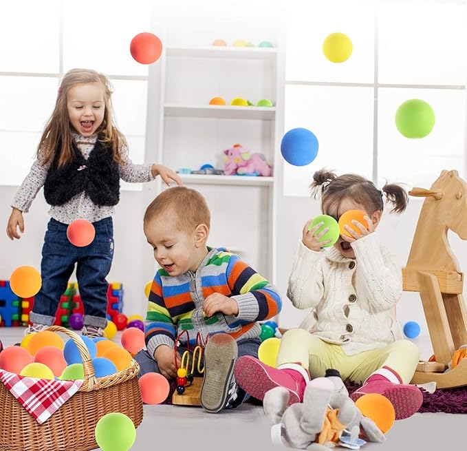 12 Pieces Soft Foam Balls Lightweight Mini Play Balls for Safe Indoor Toys Fun Vibrant Assorted Colors Orbs Unique Birthday Party Favors for Boys and Girls
