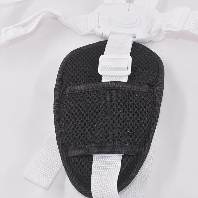 2 Pack Baby Stroller Crotch Pads, Baby Seat Stroller Strap Pads, Baby Stroller Chest Harness Crotch Cushion, Pushchair Seat Chest Harness Crotch Covers for Kids/Child Seats (Black)
