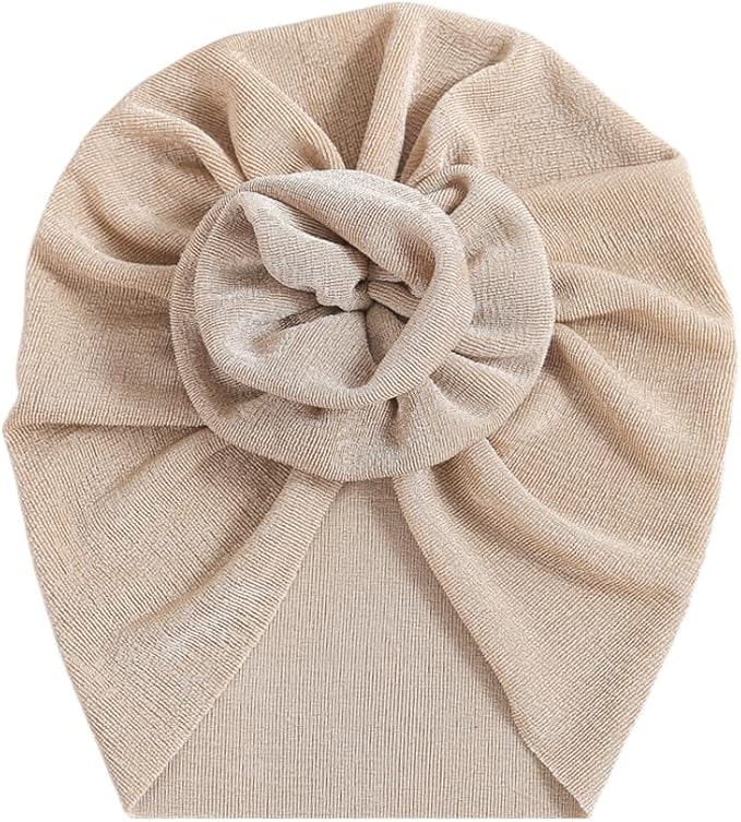 Newborn Babies Headwrap Hat Infant Toddler Cotton Soft Cute Nursery Beanie Headbands Top Bowknot Cap