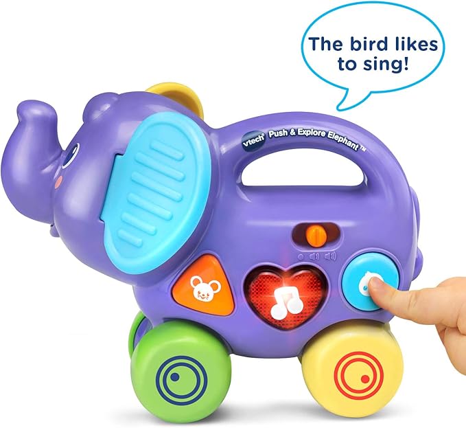 VTech Push & Explore Elephant, Purple